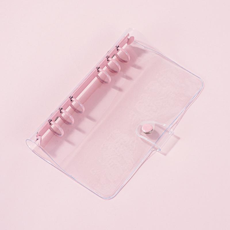 A6 Clear PVC Binder Cash Planner: Refillable & Zippered Loose-leaf Notebook