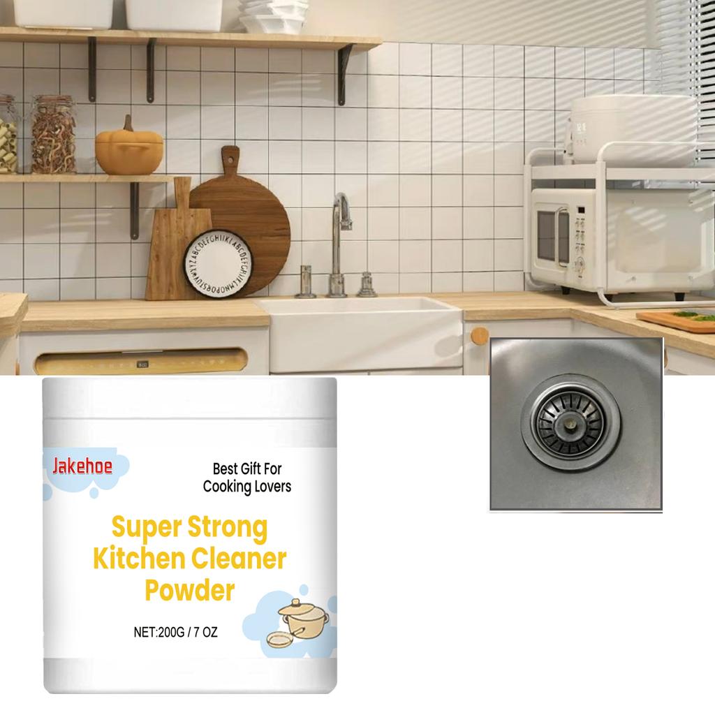 Kitchen Cleaning Powder - Heavy Grease Remover, Powerful Stain & Oil Cleaner for Range Hoods