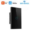 Graffiti US 120 WiFi+433 Smart Light Switch: Single/Zero Fire, Universal Model, Alexa Compatible.