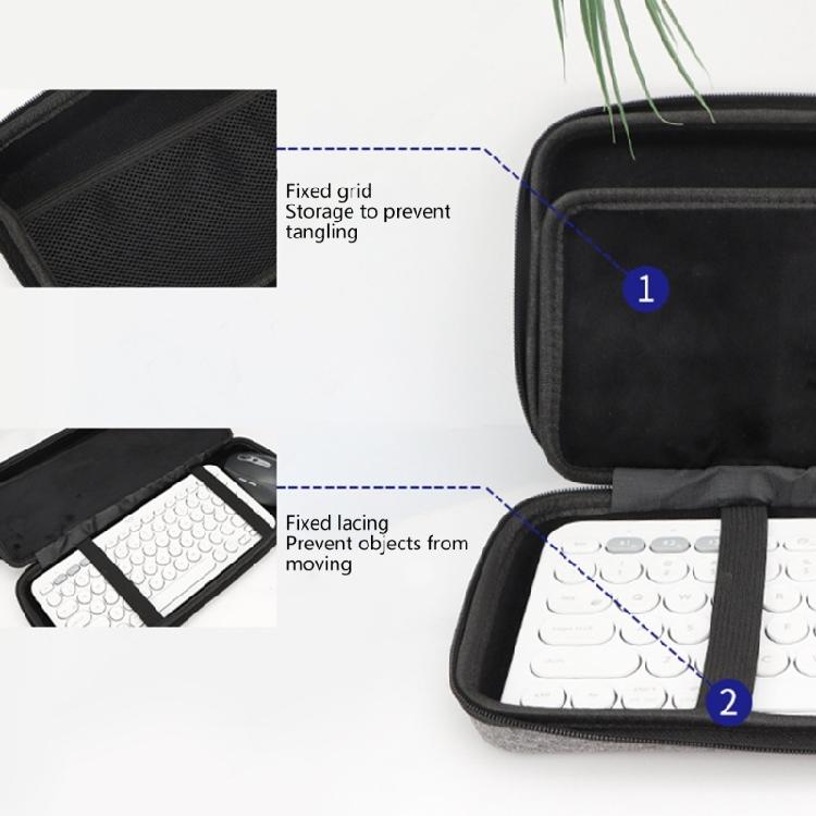 Organizzatori da Viaggio per Tastiere Professionali Guscio in EVA ad Alta Densità con Manico Ergonomico per Maggiore Portabilità e Protezione