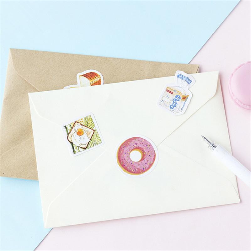 46Pcs/box My Favorite Delicious Food Label Stickers Decorative Stationery Stickers Scrapbooking DIY Diary Album Stick Label