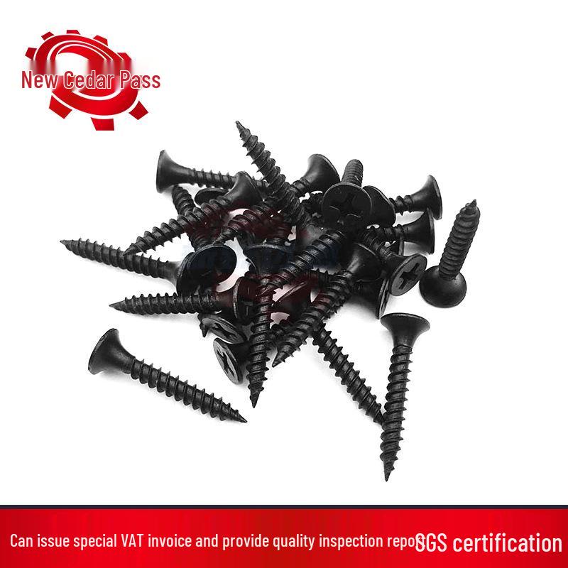 Black Phosphate Cross Recessed Flat Head Self-Tapping Drywall Screws for Light Steel Keel and Plasterboard