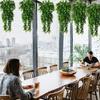 Artificial 5Forks Rattan Eucalyptus Wall Hanging Simulation Greenery Fake Hanging Plants Vine Diy  Home Outdoor Decor Plant