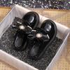 Children's Princess Shoes Spring and Autumn British Style Jk Small Leather Shoes Baby Bow Patent Leather Children's Single Shoes