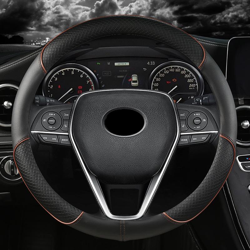 

Чехол на руль автомобиля кожа 38 см для Toyota Corolla Fortuner Sequoia Auris Avensis YARIS Vios Celica 86 Rav4 4Runner C-HR