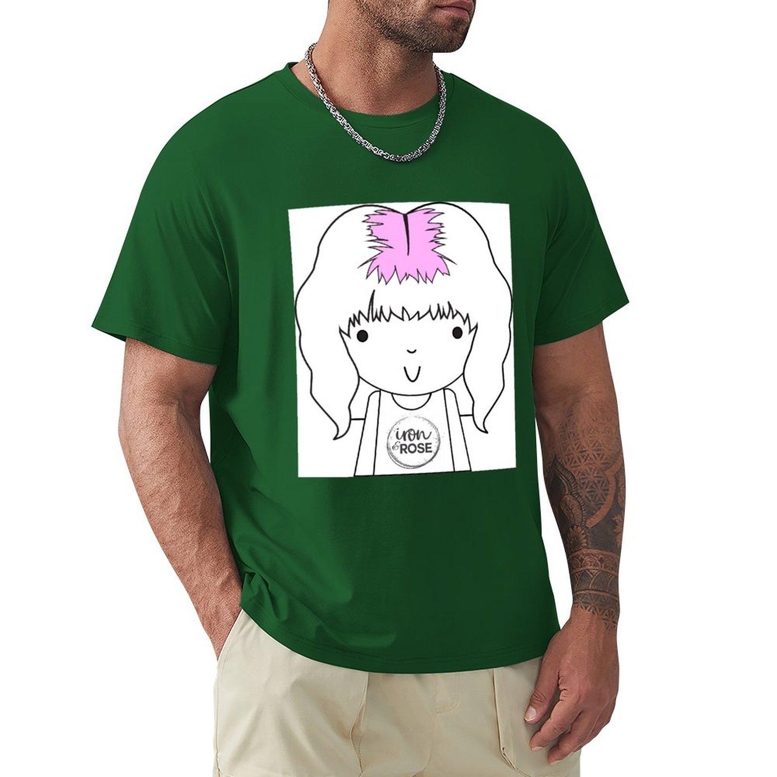 

Футболка Harlow Girl, футболка большого размера с рисунком, винтажные футболки, индивидуальные футболки для мужчин, упаковка 4XL зелёный