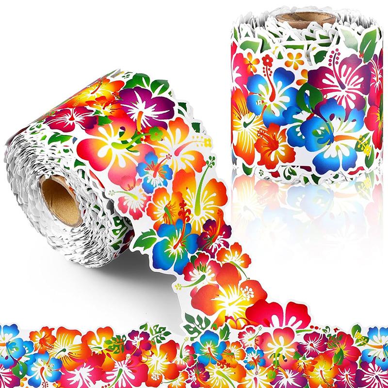 10 Colors 60 Feet Self Adhesive Border Classroom Decors Border Trim Sticker Flowers Trim Border Bulletin Board Border Trim