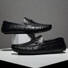 New Mens Loafers Genuine Leather Luxury Shoes Men Business Italian Flats  Non -Slip Adulto Driving Shoes Classic Loafers Men