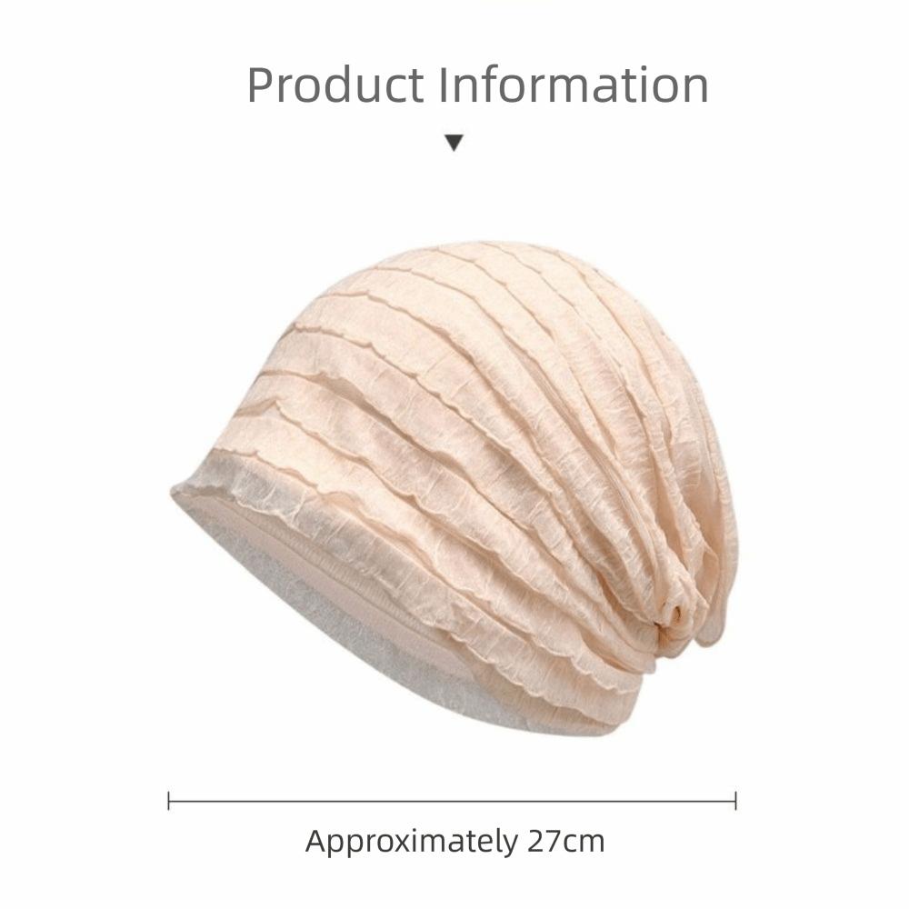 Air Conditioner Protection Slouchy Beanie Hat Lightweight Bald Head Cover Cap All Season Wear