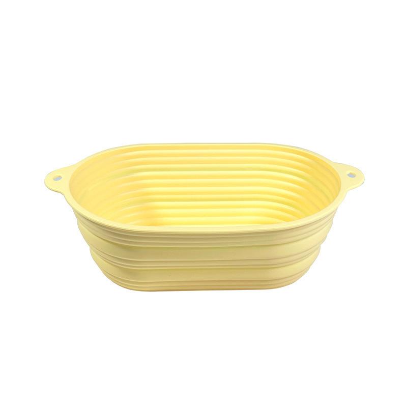 Bread Fermentation Basket Food Grade Silicone Foldable Dough Fermentation Basket Toast Bread Baking Mould
