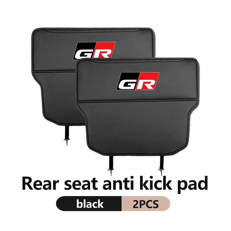 svagd6 Car Interior Seat Back Anti Child Kick Protector Pad Auto Storage Accessories For Toyota GR Sport Crown RAV4 Yaris Land Cruiser