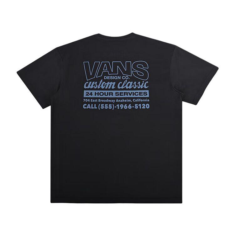 Vans Custom Classic SS25 Fashion Simple Versatile Breathable Short Sleeve T-Shirt Men Tops Black VN000NNJBLK