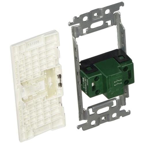 Panasonic Cosmo Series Wide 21 Embedded "On" "Off" Display Switch Set, Double Off/20A, Single "EV Logo" Display, White WTC52631W01