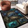 Oceanic Turtle Legacy Pattern Rug Floor Mat for Living Room or Bedroom Soft and Comfortable Carpet a Gift for Birthday and Holiday.