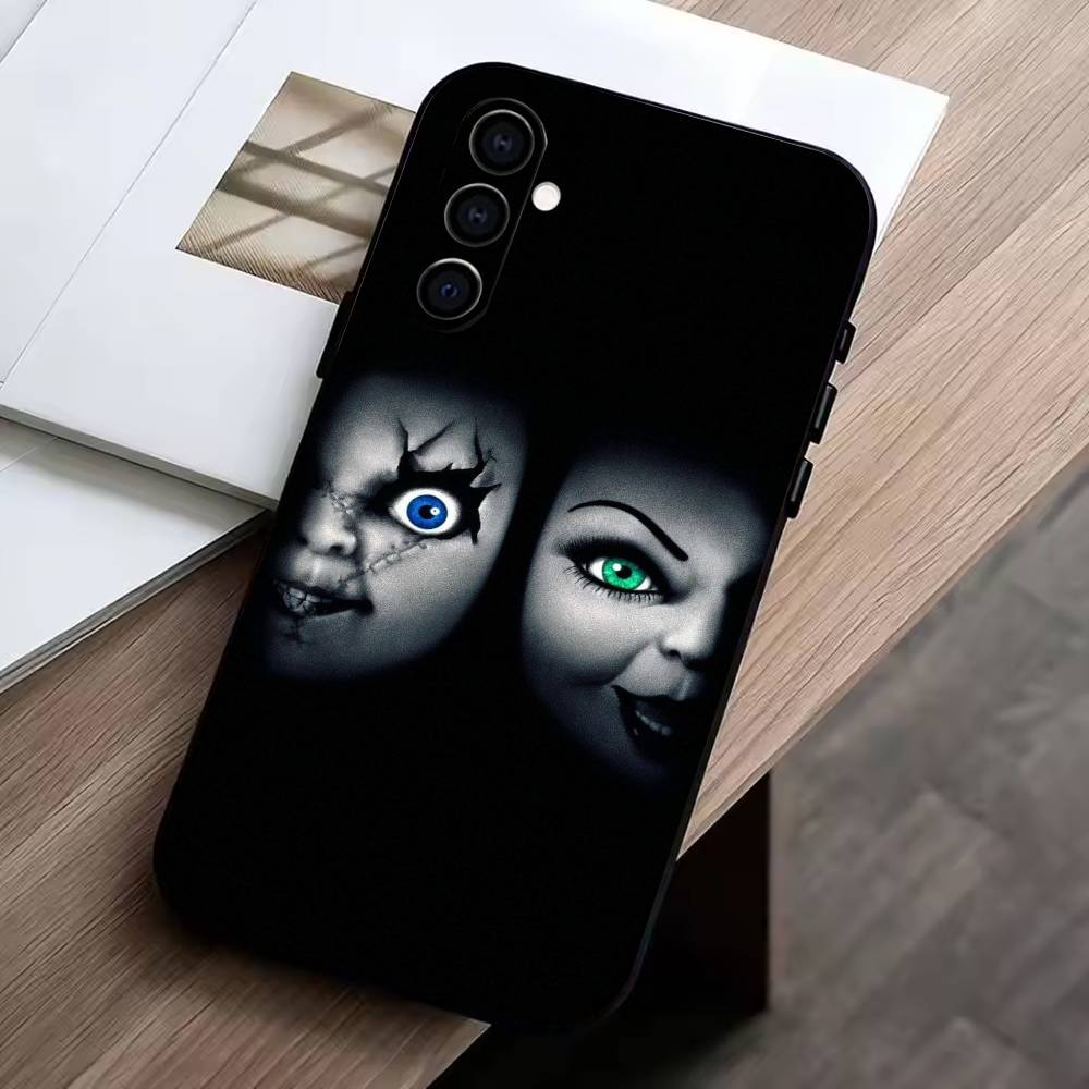 

Chucky Scary Doll Phone Case For Samsung Galaxy A73,A72,A71,A70,A53,A52,A51,Soft Silicone Black Cover Samsung a50 30s 50s