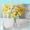 Artificial Chrysanthemum Flower Bundle With Silk Fabric For Indoor Outdoor Decor