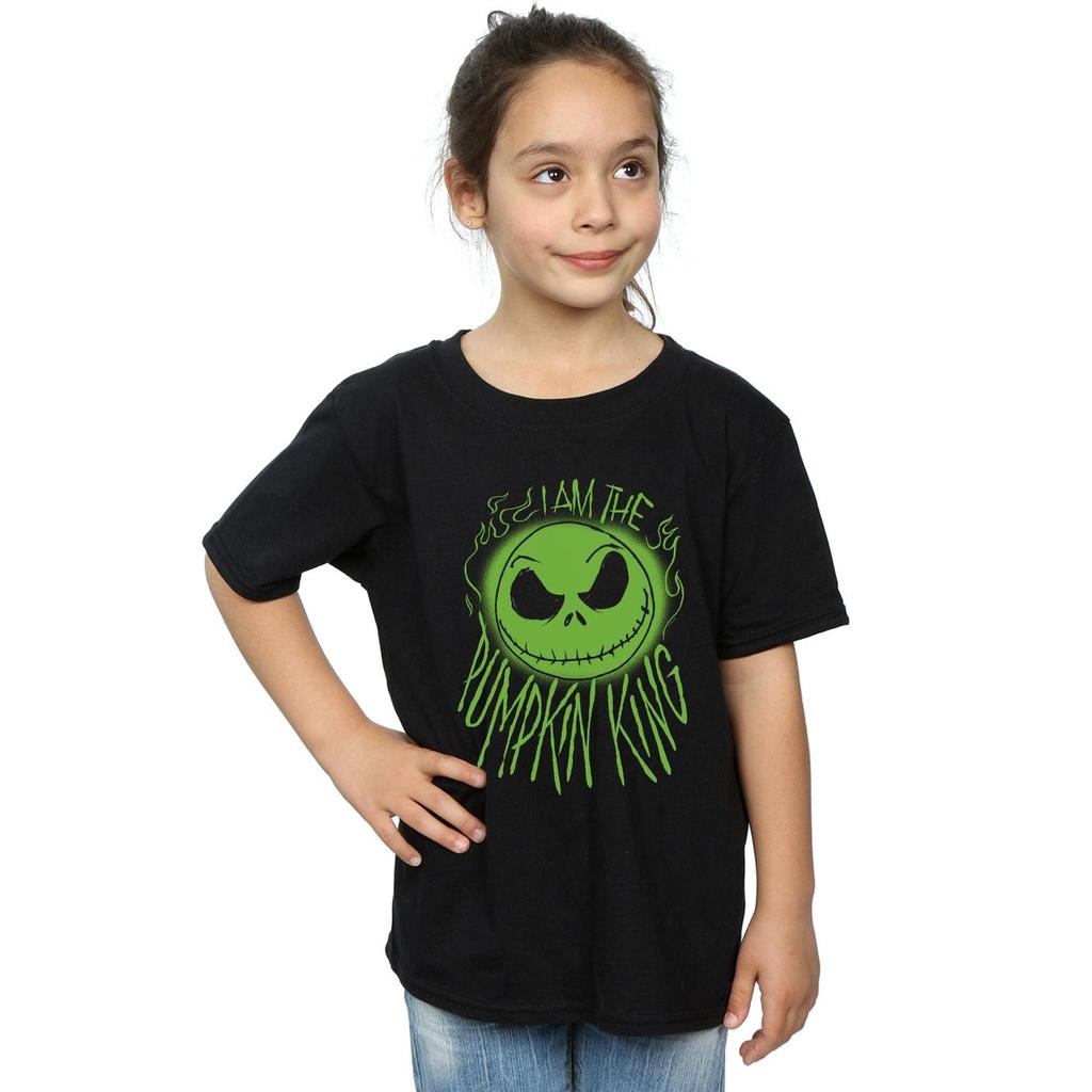 Disney Girls Nightmare Before Christmas Pumpkin King Cotton T-Shirt