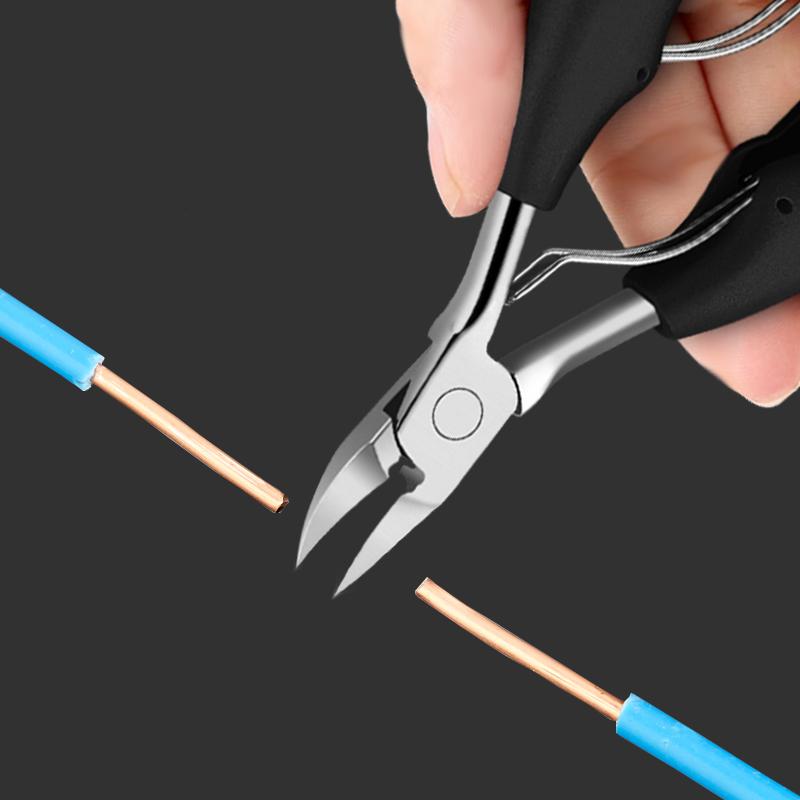 Professionele teennagelknipper, snijder, ingroeiende teennagel, dikke nagel, dode huid, vuilverwijderaar, superscherp, gebogen mes, nagelgereedschap