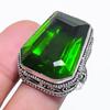 Peridot Gemstone 925 Sterling Silver Jewelry Ring Size 9.5