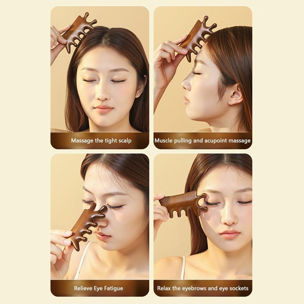 Anti-Static Body Meridian Massage Comb Multifunctional Wood Therapy Massage Combs  Body Massage