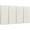 4 PCS Acoustic Wall Panels 2 In Thick 23.6 X 11.8 In Self-adhesive Beige