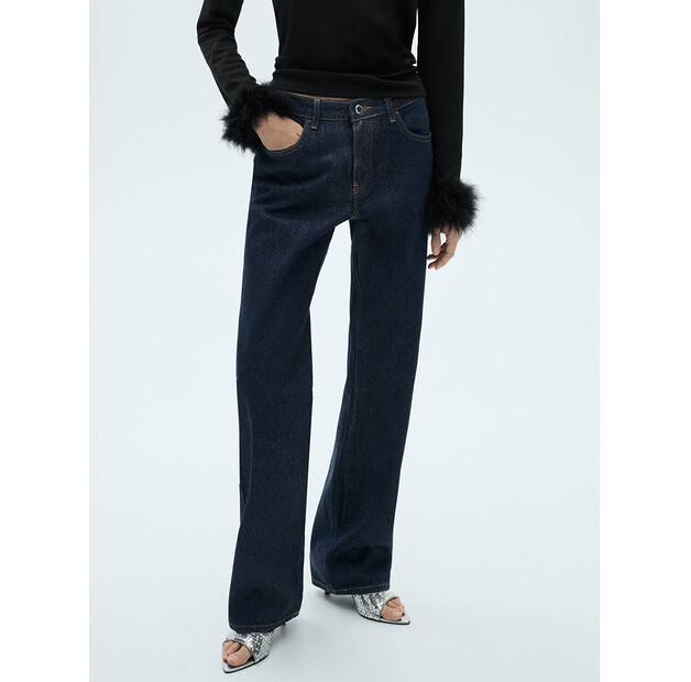 

Джинсы Mango 77039075 синий Straight Fit 44