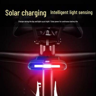 Solar-Powered Multi-Color Bike Taillight for Night Riding