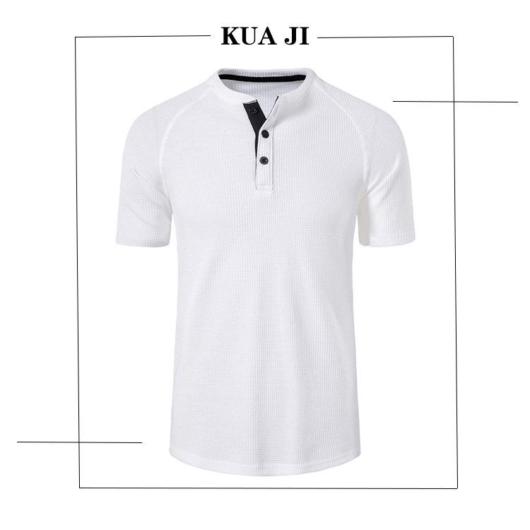 Men's European & American Classic Outdoor Round Neck Short-Sleeve WAGFO Henry T-Shirt