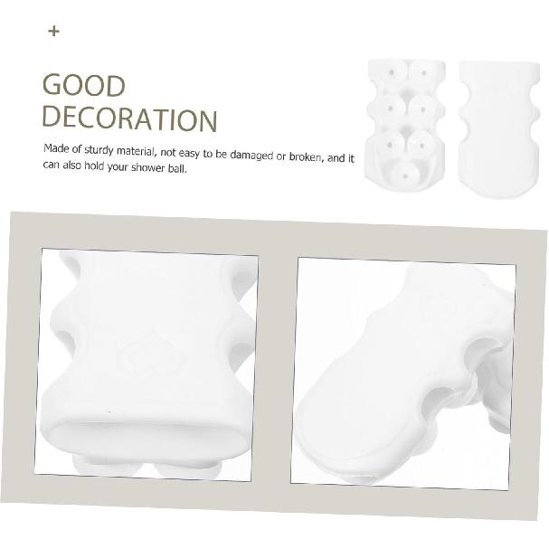 BESPORTBLE Shower Head Holder Suction Cup 2pcs Silicone Shower Suction Cup Holder Appendix Handheld Suction Cup Shower Head Bracket
