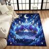 1PC Custom Name "Starry Night Crown" Theme Floor Mat Ideal for Living Room, Game Rooms, Office, Bedroom,Floor Mat Playful Design