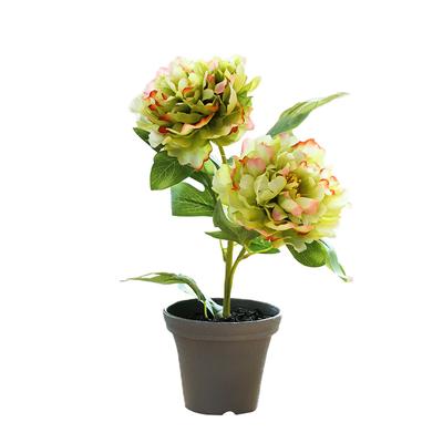 1pc Fake Potted Plant Home Decor Faux Peony Peony Bonsai Desktop Ornament Artificial Flower