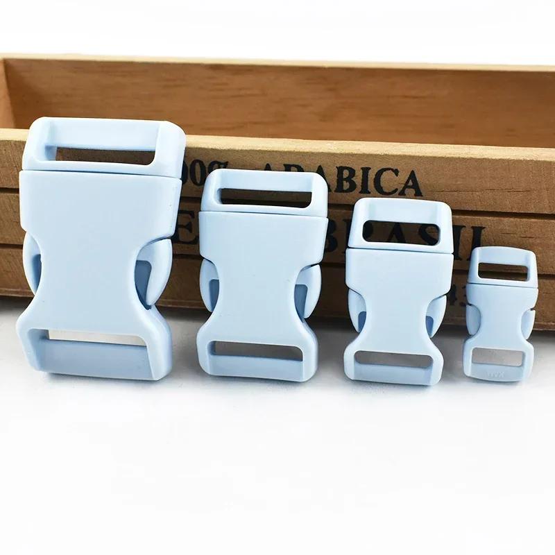 Meetee 10/20Pcs 10-25mm Plastic Side Release Buckle Bracelet Buckles Bag Strap Adjustable Dog Collar Clasp Leather Accessories