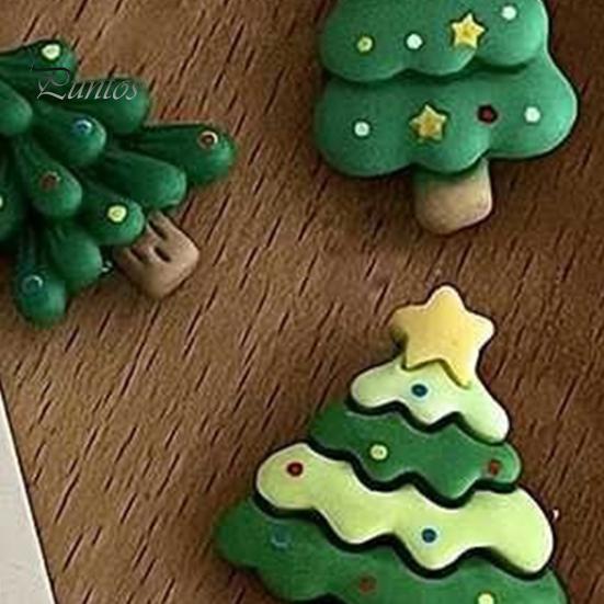 Christmas Tree Fridge Magnet 7Pcs/Set Mini Refrigerator Magnet, Xmas Shape Party Favors Decorative for Whiteboard Locker Door Office Magnets