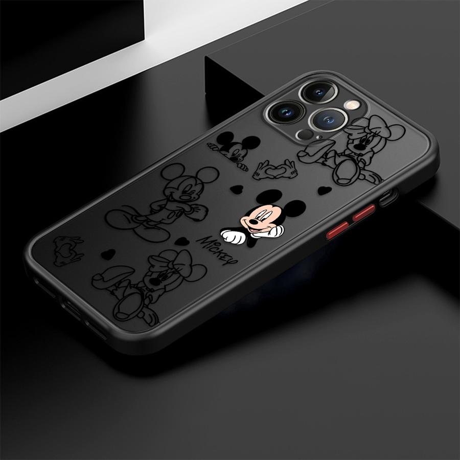 Back Phone Cover Case for iPhone 17 Pro Max 11 12 16 Plus 17e Air 7 8 SE 15 14 13 Mini XS XR Cute Mickey And Minnie