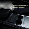 For Tesla Model 3 Model Y Cup Holder Ert Center Console Water Cup Limit Clamp, Under Armrest Box Storage Tray Key Card Sunglasses Holder For Tesla