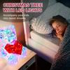 Large Prismatic Iridescent Love Bear With LED Lights, Colorful Glow Indoor Decorations for Girlfriend Valentine's Day Gift