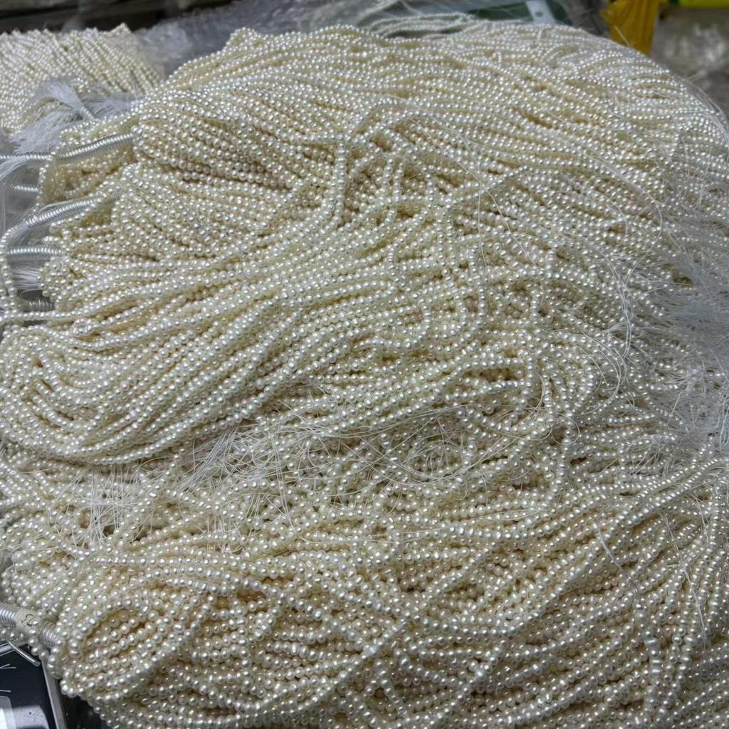 1Strand White Pearl 2-10mm For Jewelry Making DIY Necklace Bracelet Earrings Accessory Support Dropshipping