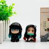 8Pcs/Set Q Version Demon Slayer Action Figure, Sitting Ghost Doll, Tanjiro, Nidouzi, Inosuke, Zenizu Movie Model Toys, Gifs