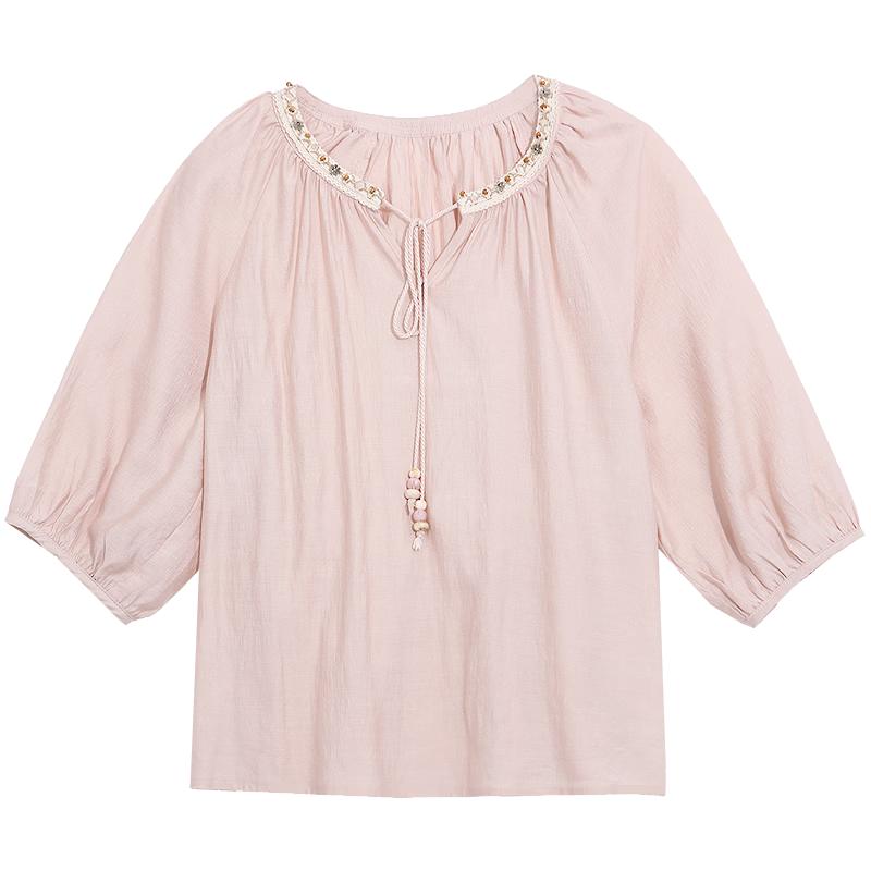 Betu Women s Lantern Sleeve Commuter Shirt M