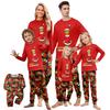 Print Cute Family Set Pajamas, Home Clothes, Family Set Long Sleeve Top Pants Set