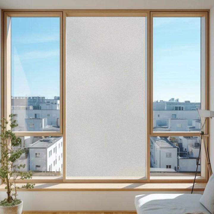 Frosted Glass Anti-Peep Window Film: Opaque, Light-Transmitting Bathroom Shower Sticker 30x100cm