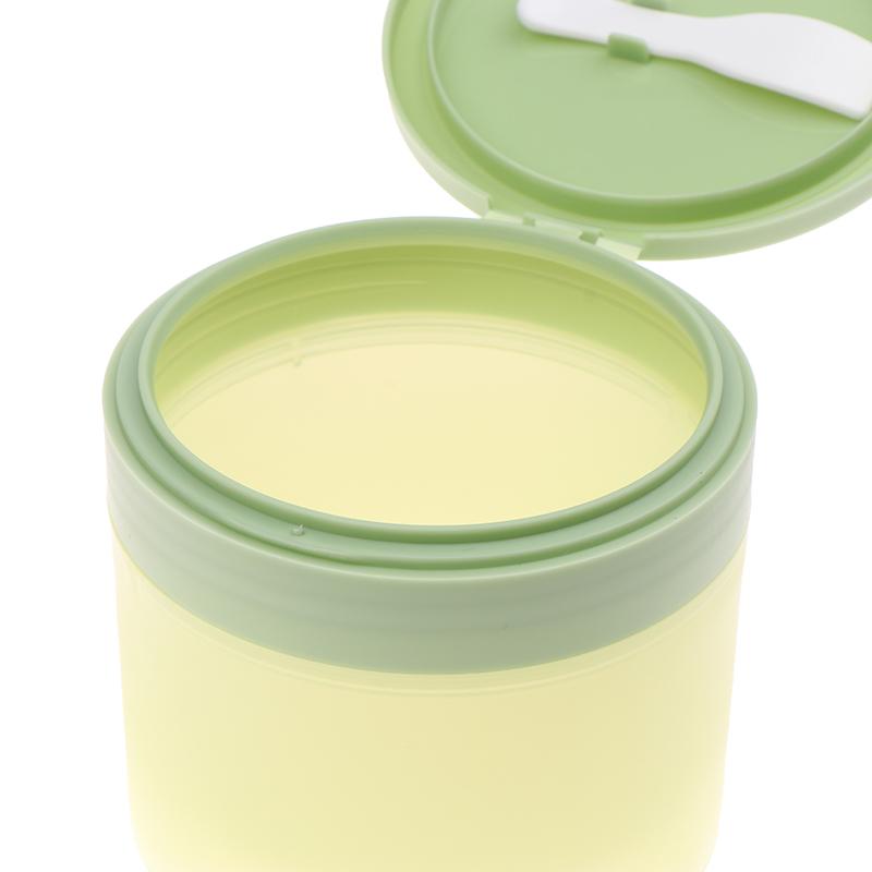 200G Plastik Krem Kavanozu Pp Yüz Kremi Kavanozu Doldurulabilir Losyon Krem Şişesi Kapaklı Geniş Ağızlı Diş Tozu Kutusu Kaşıklı