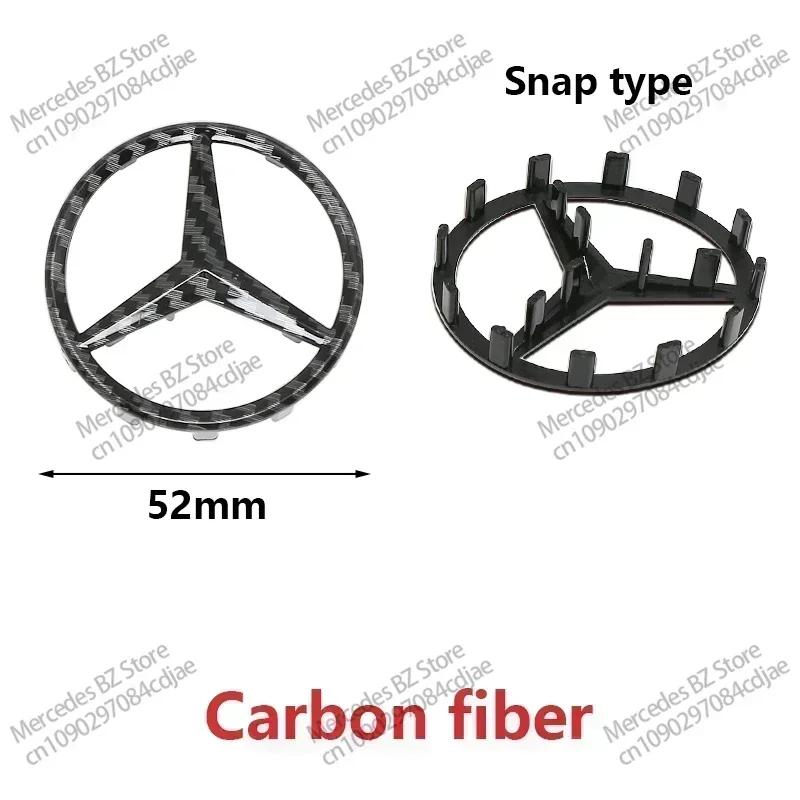 52/57mm ABS Auto Lenkrad Emblem mit Stiften Abdeckung für Mercedes Benz AMG A63 W166 W212 W213 W246 W176 W177 W205 C180 C63 W167