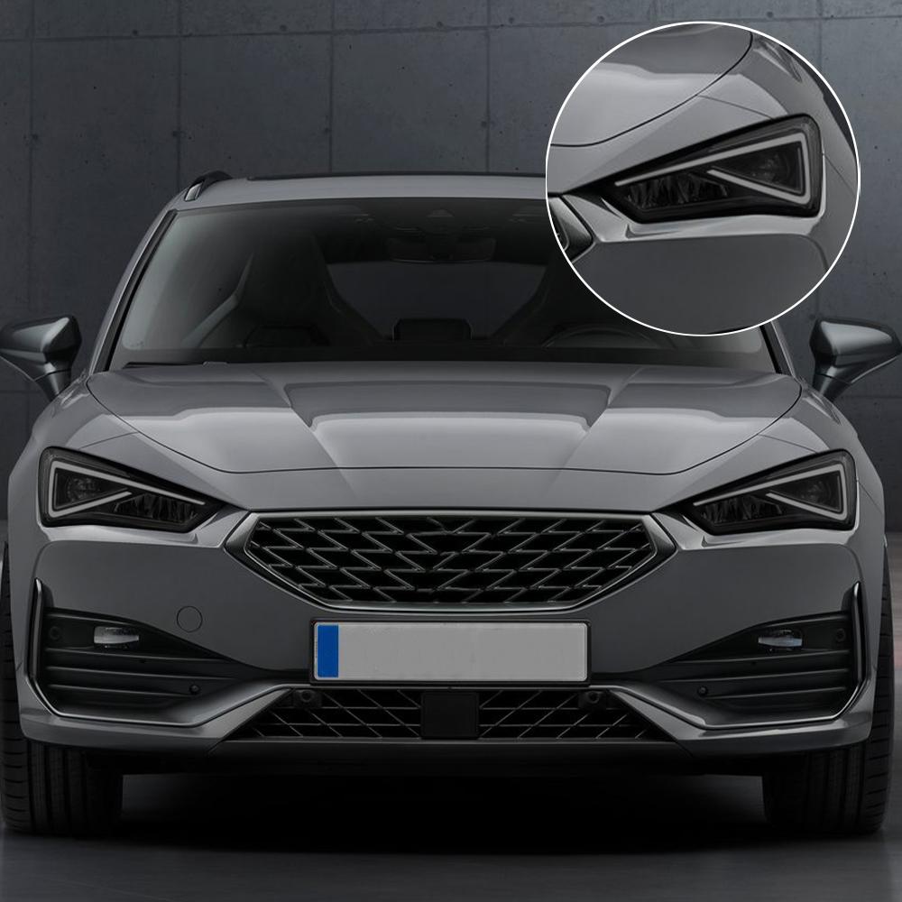 Kit Pellicola Protettiva Fari Auto Pretagliata Nero Fumo per Seat CUPRA Formentor Leon 2021-2025 Pellicola Vinilica TPU PPF Antigraffio