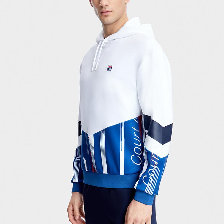 Fila 2023 Autumn New Fashion Casual Solid Color Hoodie Men Hoodies Standard-White A11M333205F-WT