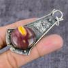 Natural Mookaite Gemstone Handmade 925 Sterling Silver Pendant 2.85" ET-1601
