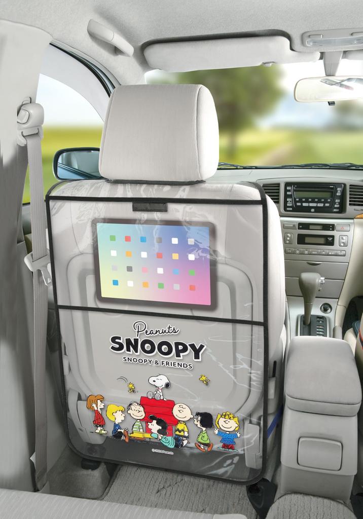 Meiho SNOOPY Rear Seat Kick Guard Seatback Pocket Clear SN2443