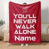 Custom Name Liverpool Football Club Theme Printed Blanket Perfect For Couch Bed Travel Outdoor Use Machine Washable Cozy Durable