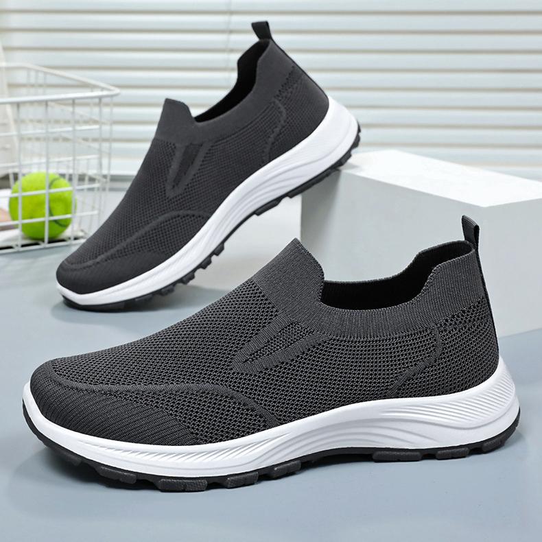 Lightweight Women's Breathable Mesh Sneakers, Casual Slip On Plus Size Outdoor Walking Shoes