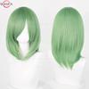 40cm Medium Basic Anime Cosplay Wig Bang Blond  Black White Red Pink Green Brown Gold Blue Heat Resistant Synthetic Hair Wigs